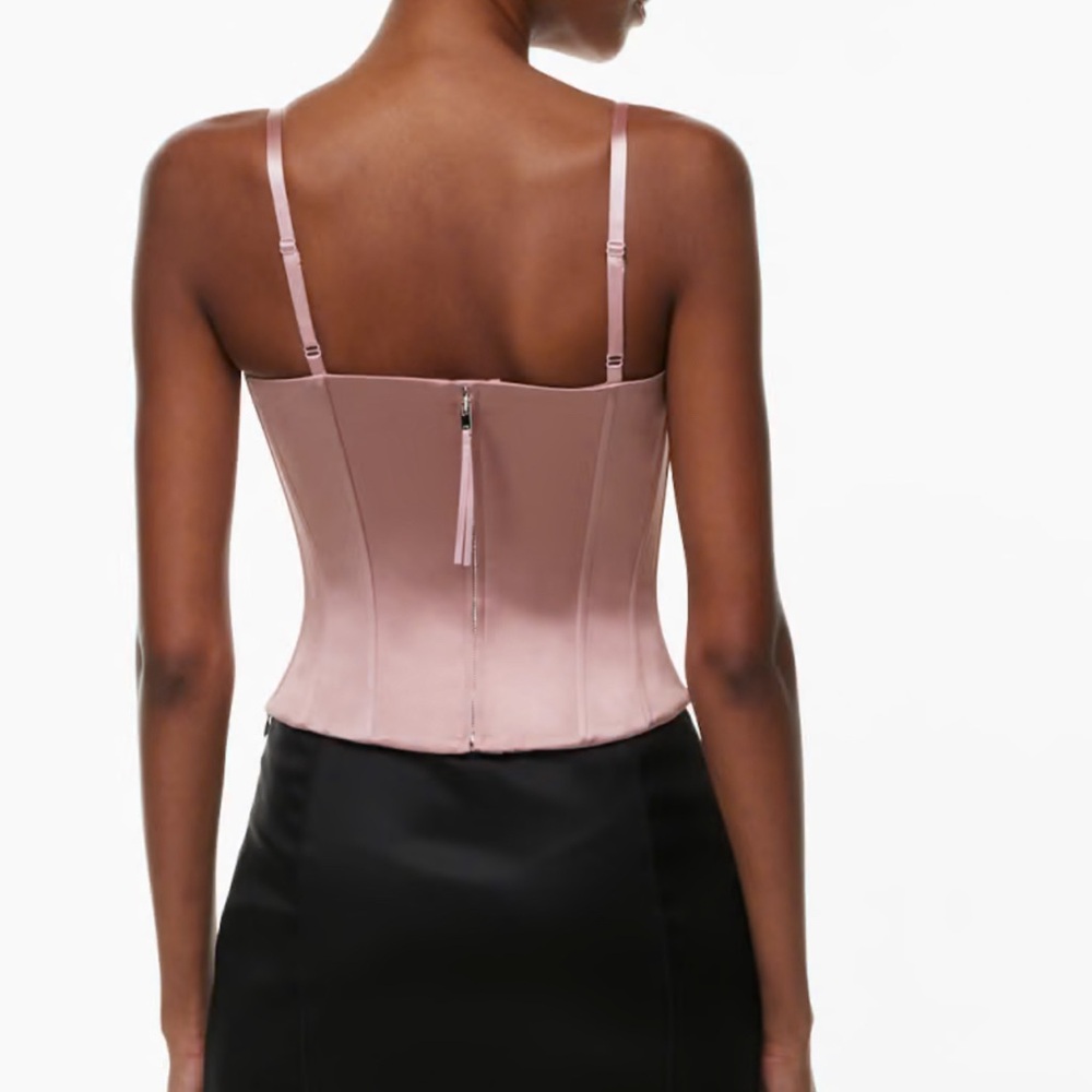 Aritzia corset top size 4 (dazzle satin bustier)
